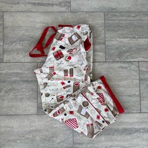 Nick & Nora Red and White Kids Pajama Bottoms